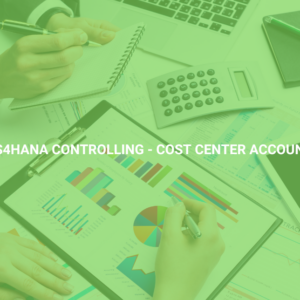 SAP S4HANA Controlling - Cost Center Accounting